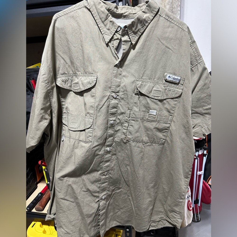 Columbia PFG 2X Short Sleeve Buttondown